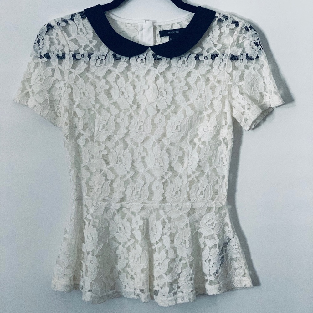 Lace Peplum top